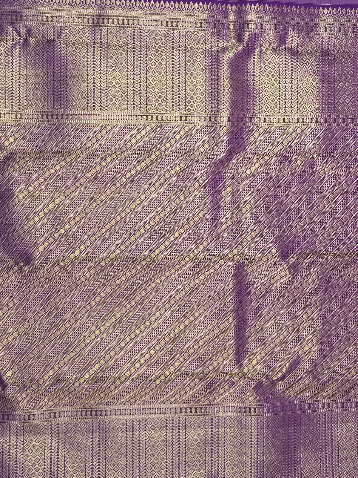 Handloom Cream Peach Silk Saree — view 6