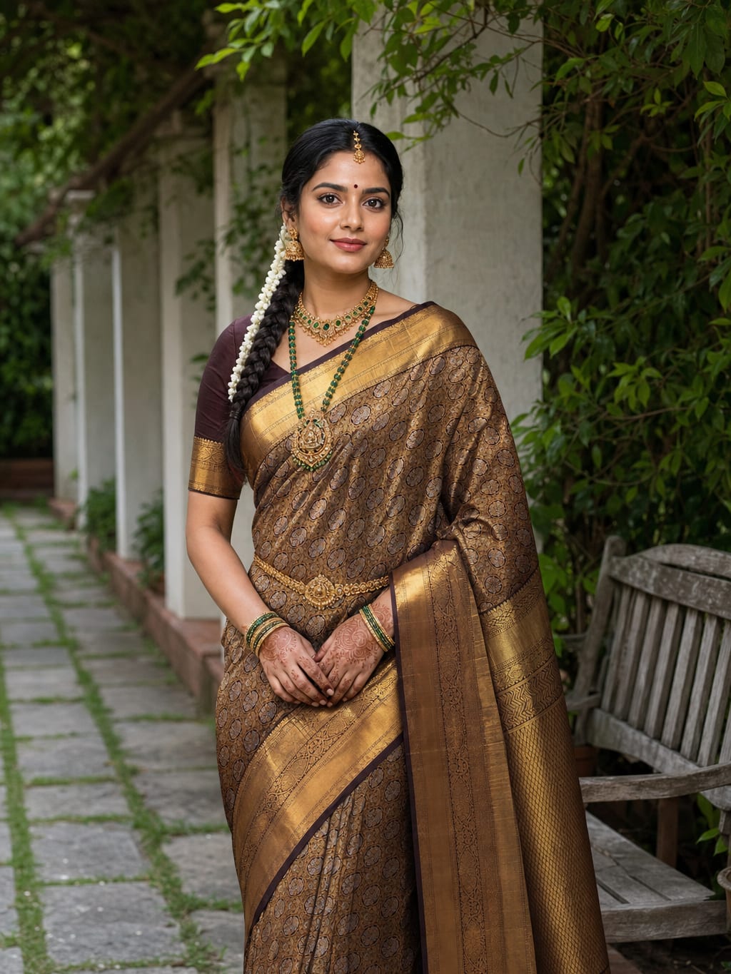 Handloom Snuff Silk Saree