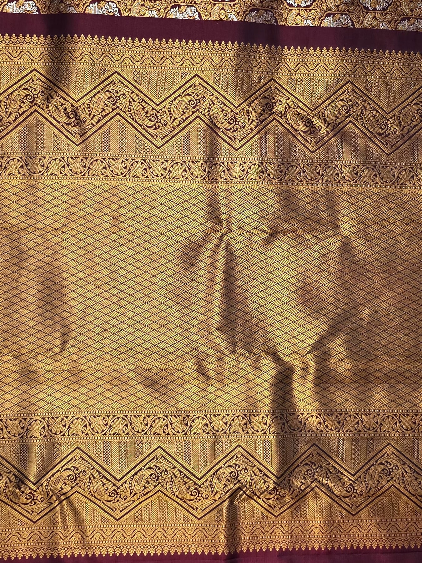 Handloom Snuff Silk Saree — view 5