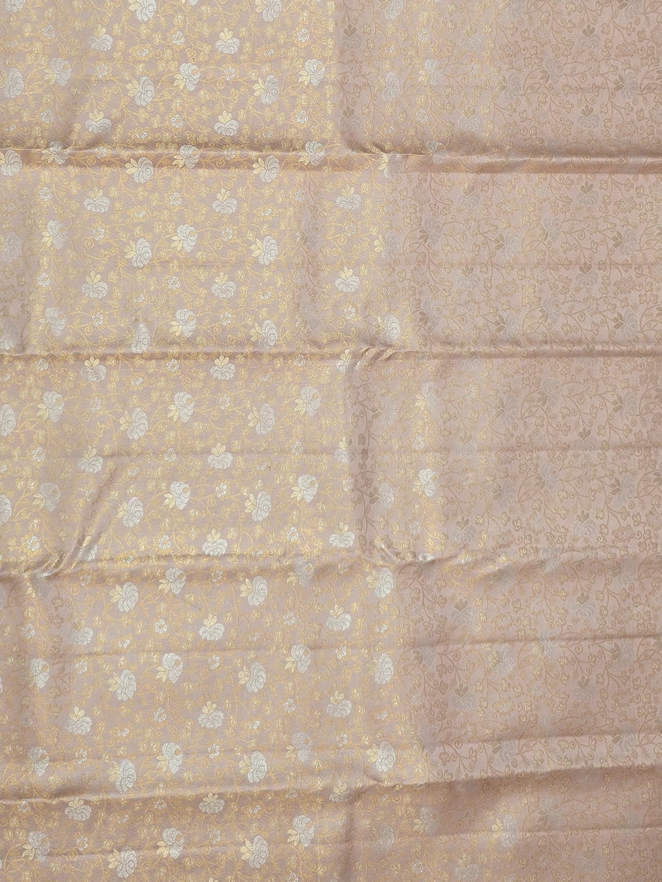 Handloom Peach Blush Silk Saree — view 4