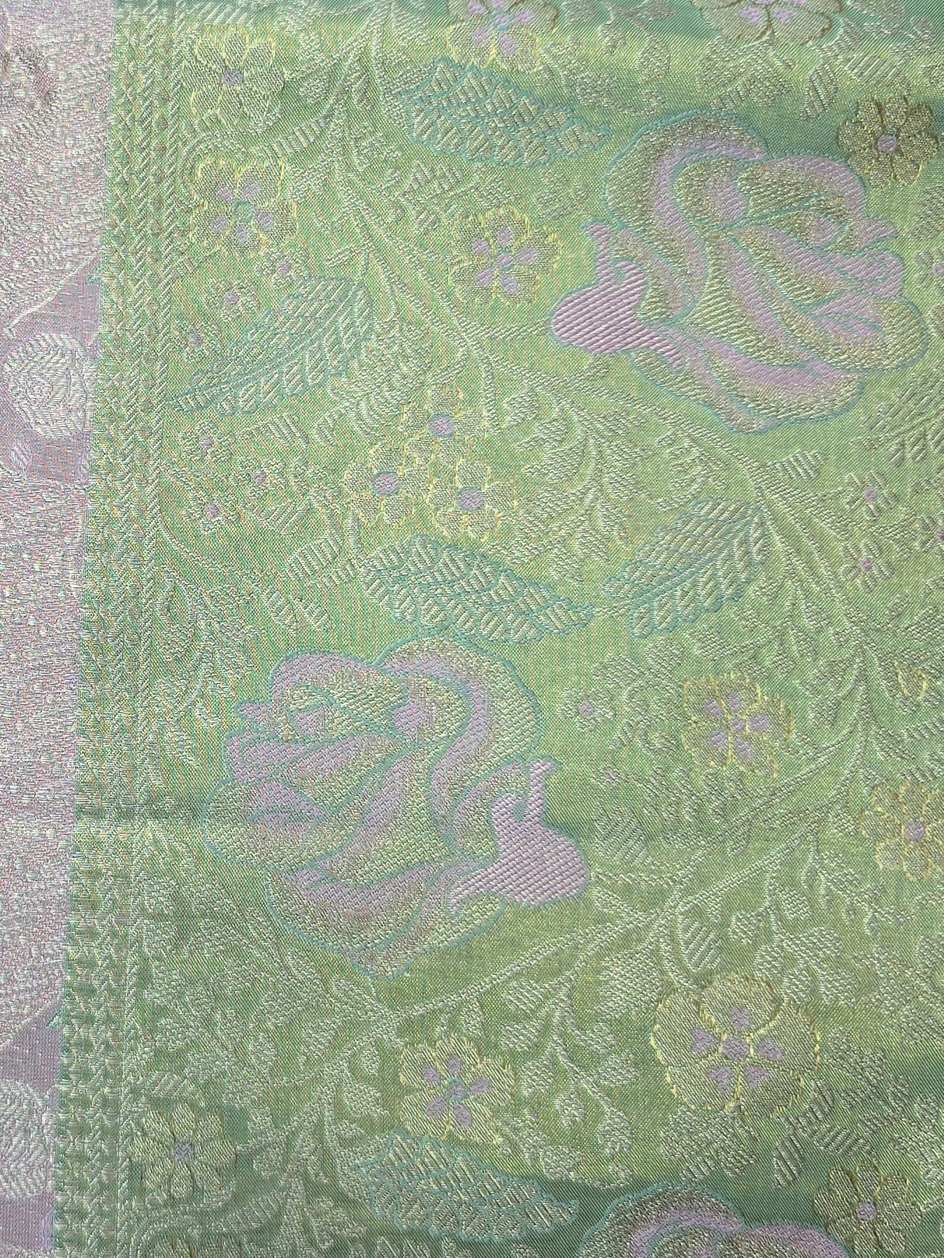 Handloom Blush Pink Silk Saree — view 5