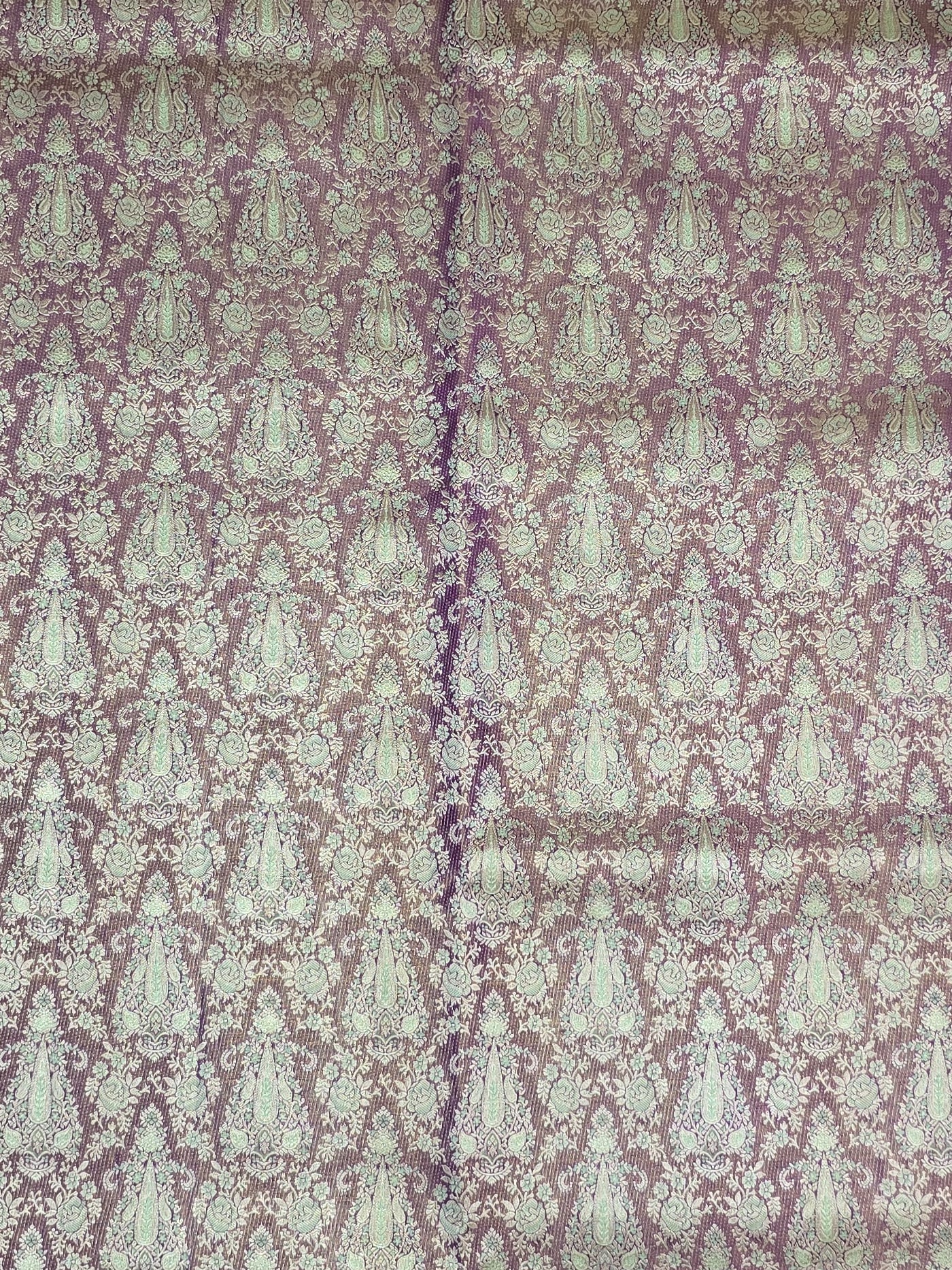 Handloom Magenta Silk Saree — view 3