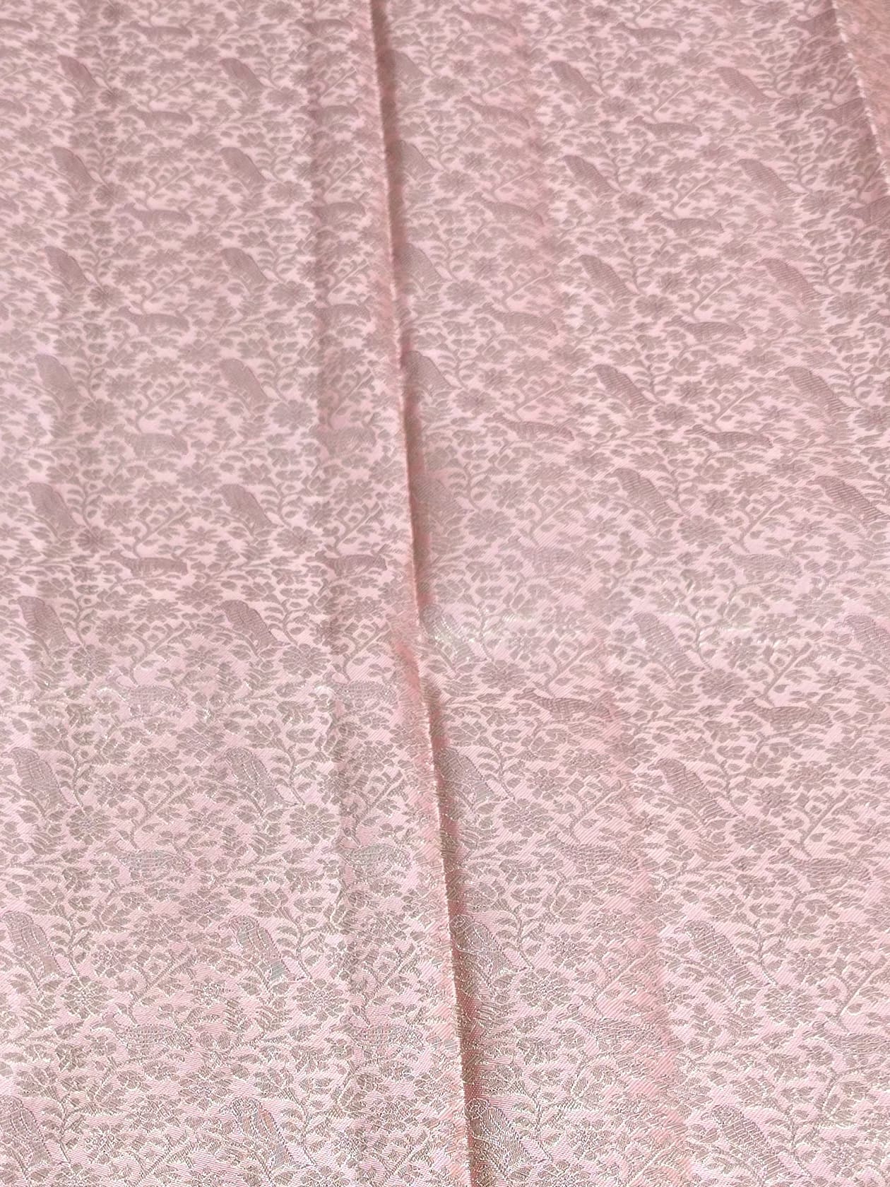 Handloom Pink Silk Saree — view 6