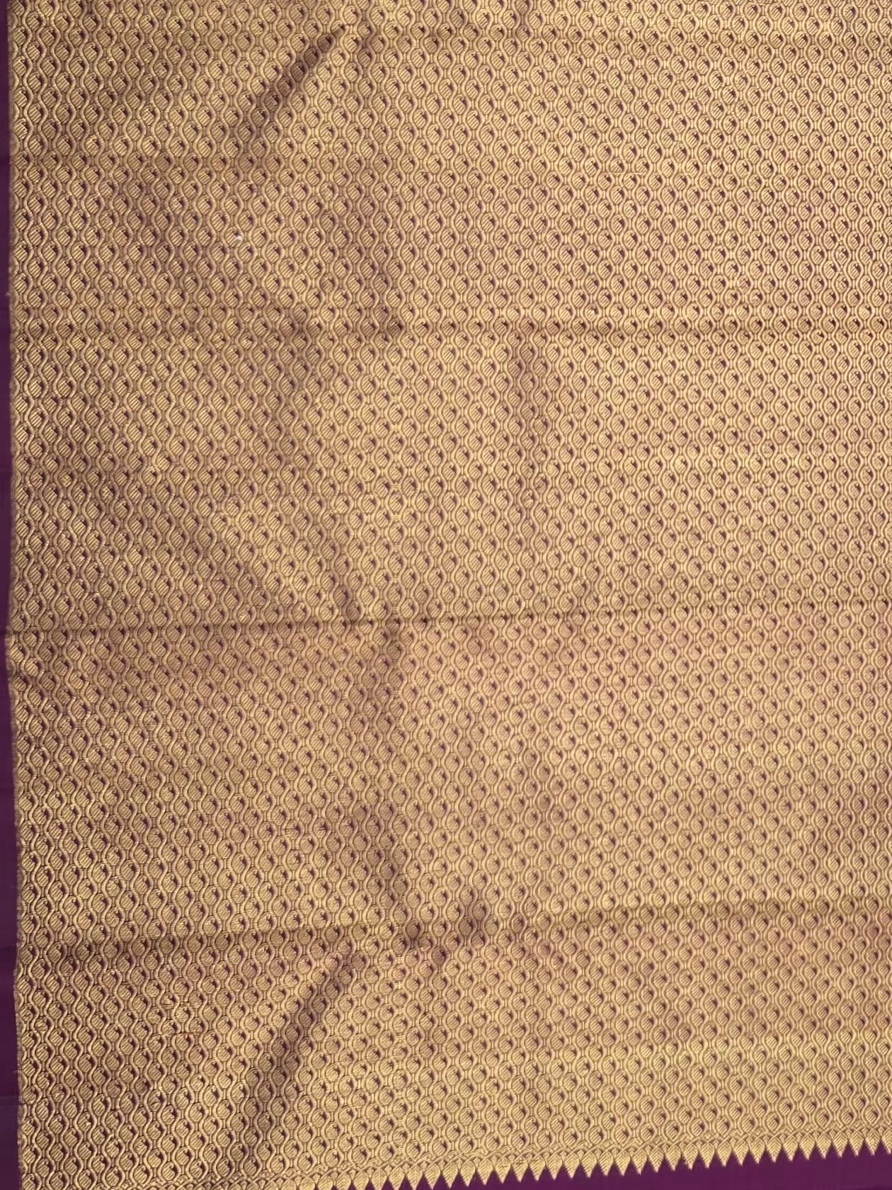 Handloom Wine Silk Saree — view 4