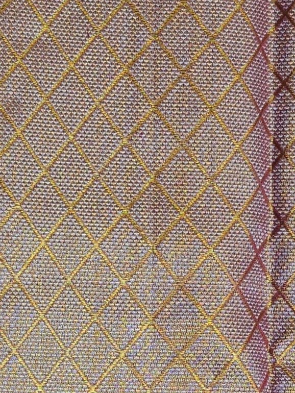 Handloom Peach Silk Saree — view 6