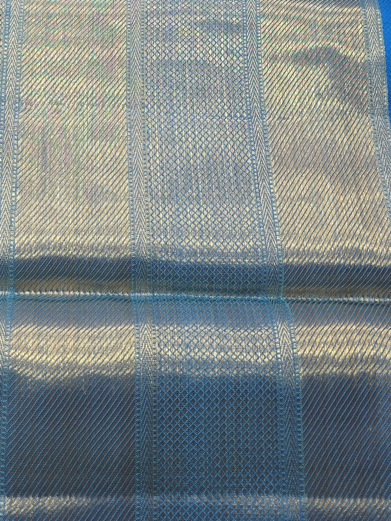 Handloom Sky Blue And Silver Silk Saree — view 6