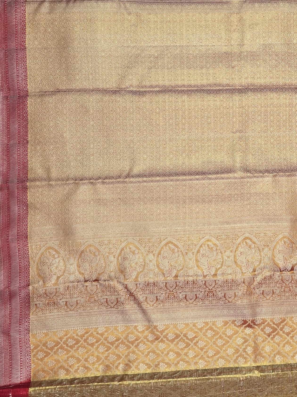 Handloom Light Green Silk Saree — view 4