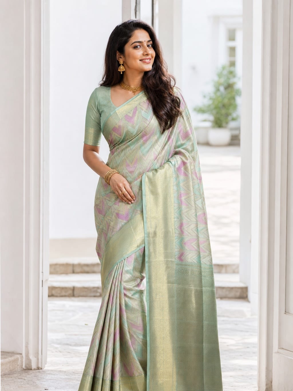 Handloom Multi Colour Silk Saree