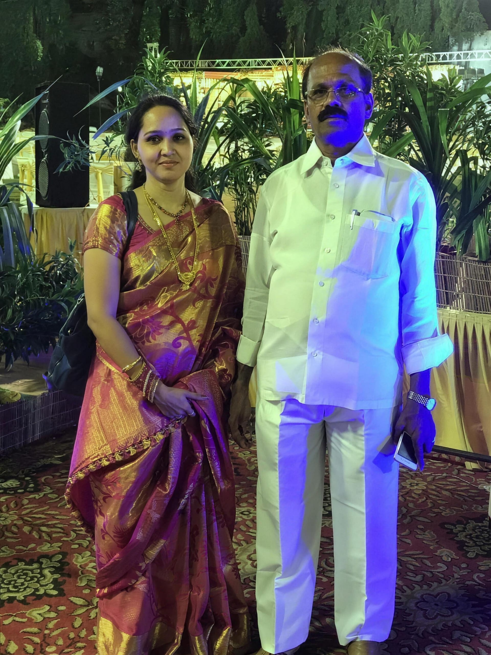 Jaya with her father